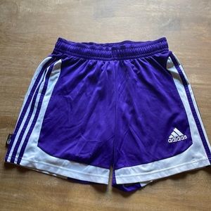 Purple Adidas Soccer Shorts
